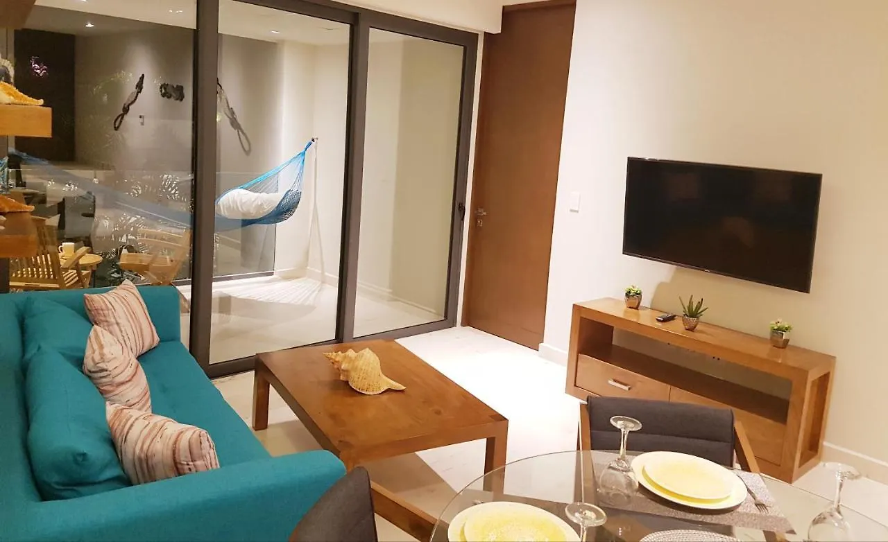 아파트 Caribbean Lifestyle 2Br Steps From The Beach By Happy Address 신데 델 카르멘